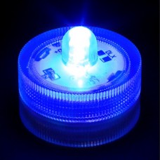 Round Waterproof LED Lights - Blue