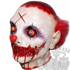 Sinister's Love Clown Mask with Cury Wig
