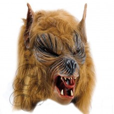 Werewolf Latex Mask ( Brown - Open Mouth)