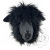 Latex Sheep with Fur Mask - Black