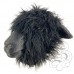 Latex Sheep with Fur Mask - Black