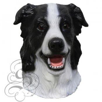 Latex Border Collie Dog Mask Latex Border Collie Dog Mask