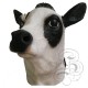 Latex Milk Cow Mask (Black / White)