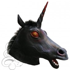 Latex Evil Unicorn Mask