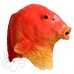 Latex Gold Fish Mask