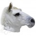 Latex Realistic Horse Mask (White)