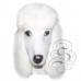 Latex Poodle Dog Mask (White)