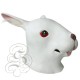 Latex Rabbit Mask (White - Red Eyes)