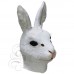 Latex Bunny Mask (White with Lashes)