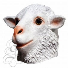 Latex White Sheep Mask