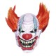 Scary Clown Latex Mask with Orange Wig